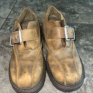 Bed Stu Brown Leather Monk Buckle Strap Distressed Shoe Mens 8 41